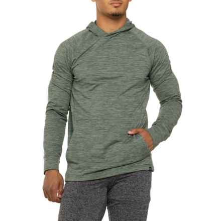 Gaiam Supine Hooded Shirt - Long Sleeve in Duck Green Heather