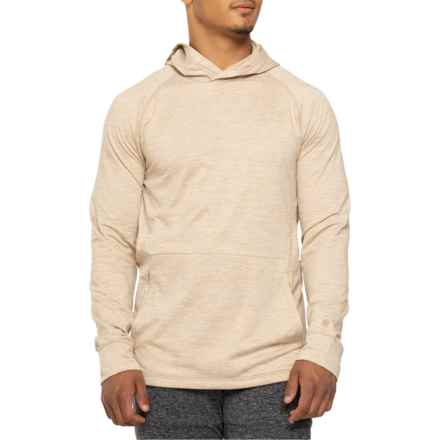 Gaiam Supine Hooded Shirt - Long Sleeve in Hummus Heather