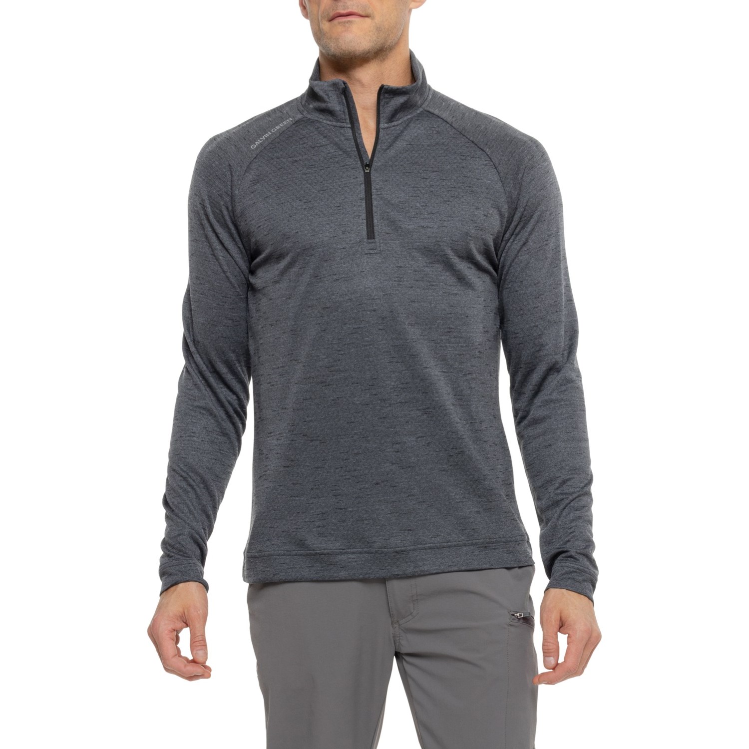 GALVIN GREEN Dion Mid Layer Shirt - Zip Neck, Long Sleeve - Save 69%