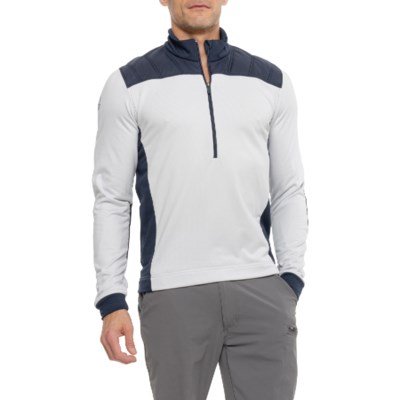 (取寄) ガルビングリーン デュランテ ミッド レイヤー シャツ - ジップ ネック, ロング スリーブ GALVIN GREEN Durante Mid Layer Shirt - Zip Neck, Long Sleeve  Cool Grey/Navy GALVIN GREEN Durante Mid Layer Shirt - Zip Neck, Long Sleeve