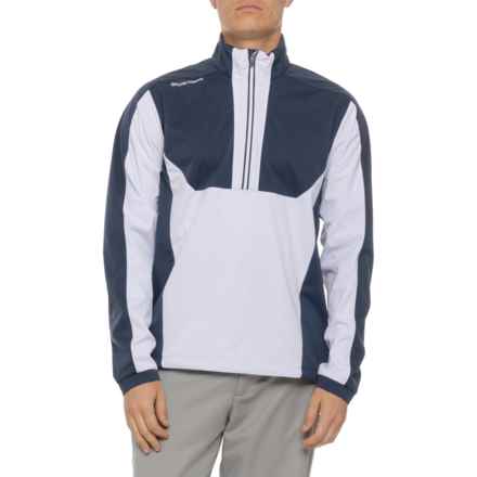 GALVIN GREEN Lawrence Golf Jacket - Zip Neck in White/Navy