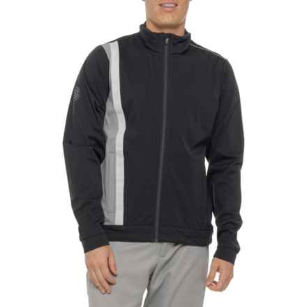 GALVIN GREEN Lucien Golf Jacket - Full Zip in Black/Sharkskin/Cool Grey