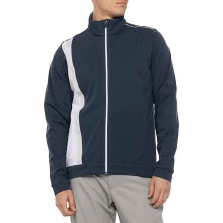 GALVIN GREEN Lucien Golf Jacket - Full Zip in Navy/White/Cool Grey