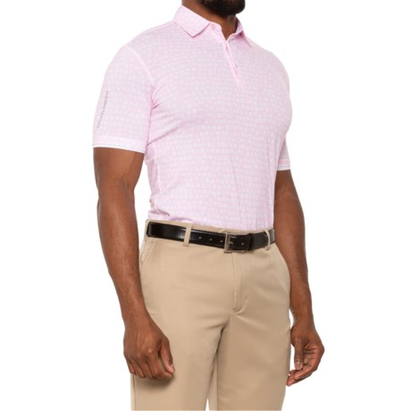 GALVIN GREEN Mack Golf Polo Shirt - Short Sleeve in Amazing Pink