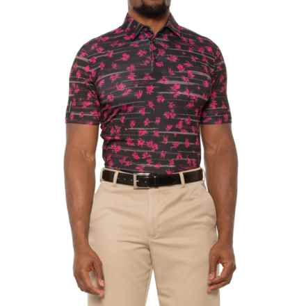 GALVIN GREEN Malik Golf Polo Shirt - Short Sleeve in Amazing Pink