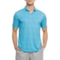 GALVIN GREEN Mani Golf Polo Shirt - Short Sleeve in Aqua