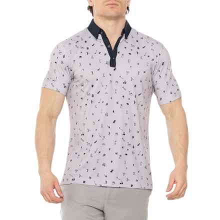 GALVIN GREEN Miro Golf Polo Shirt - Short Sleeve in Cool Grey