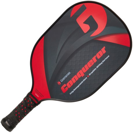 Gamma Conqueror Graphite Pickleball Paddle in Black/Red