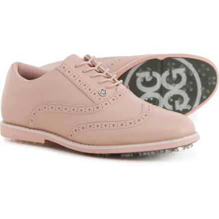 G/FORE Brogue Gallivanter Golf Shoes - Waterproof, Leather (For Women) in Blush