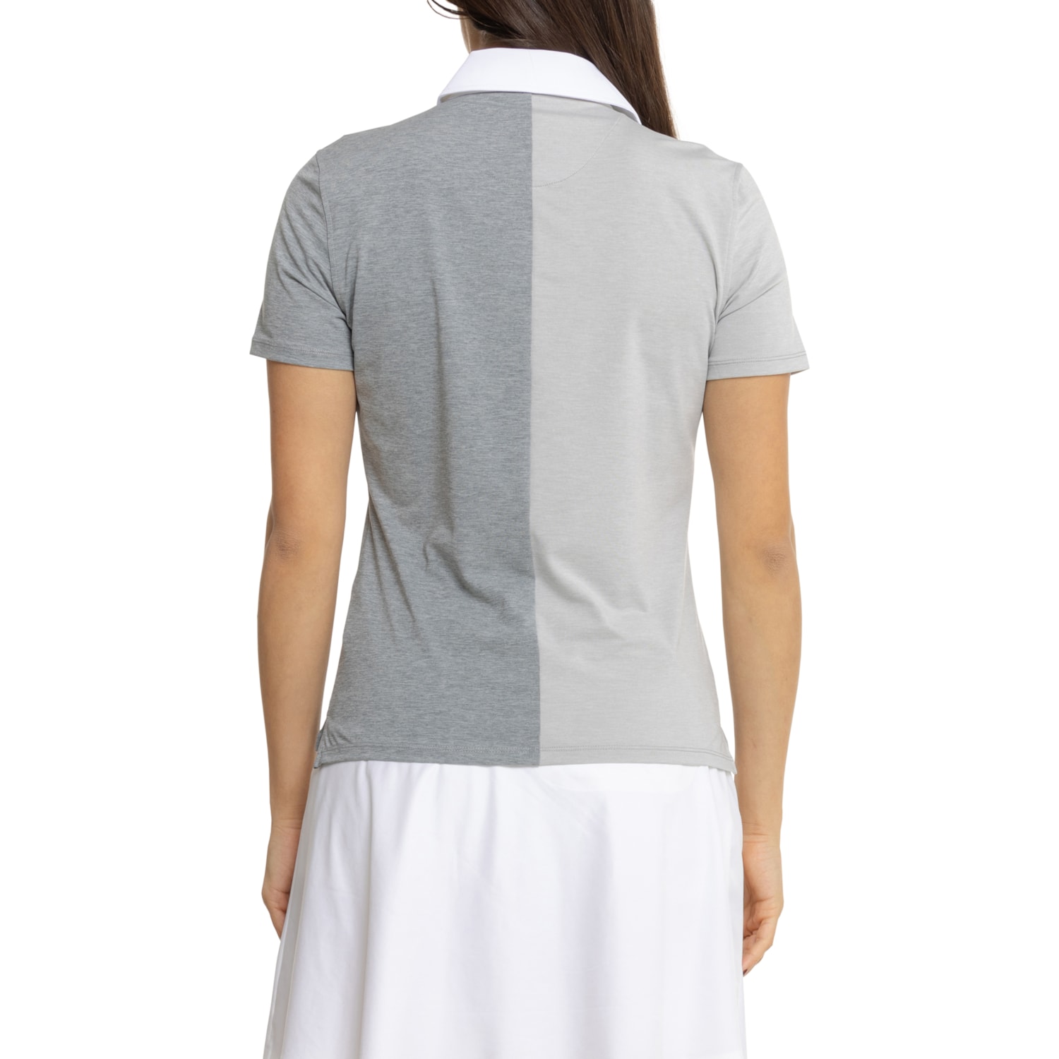 G/FORE Color-Block V Melange Tech Jersey Polo Shirt - Short Sleeve ...
