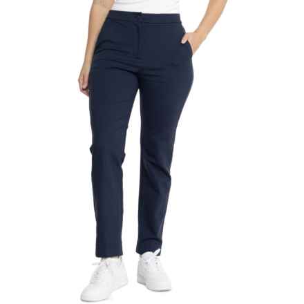 G/FORE Double Knit Cigarette Leg High-Rise Stretch Trousers in Twilight