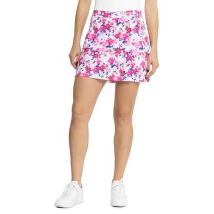 G/FORE Floral Print A-Line Skort in Snow Multi