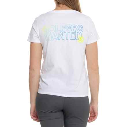 G/FORE Golfers Wanted Cotton T-Shirt - Short Sleeve in Snow