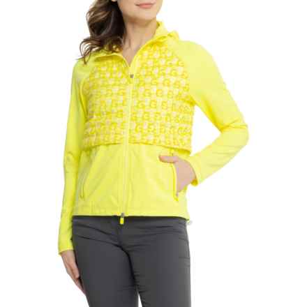 G/FORE Hooded Hybrid Jacket in Solar