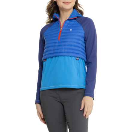 G/FORE Hybrid Zip Neck Jacket - Insulated in Ultramarine