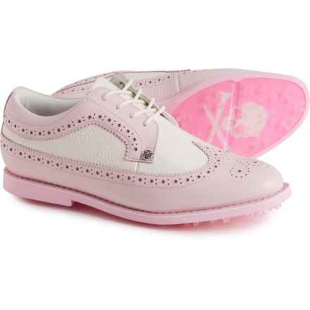 G/FORE Longwing Gallivanter Golf Shoes - Leather (For Women) in Blush