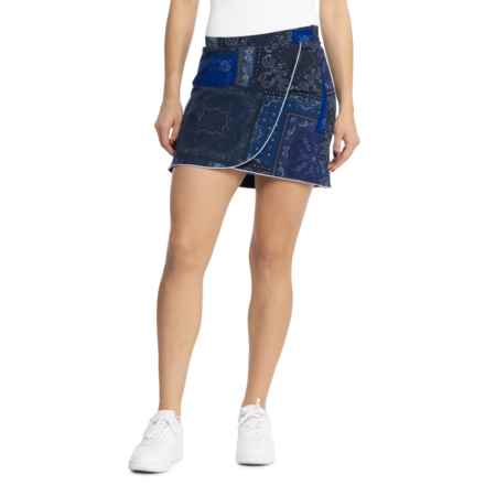 G/FORE Maverick Handkerchief Print Wrap Skort in Twilight