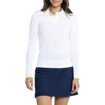 G/FORE Ribbed Polo Sweater in Snow