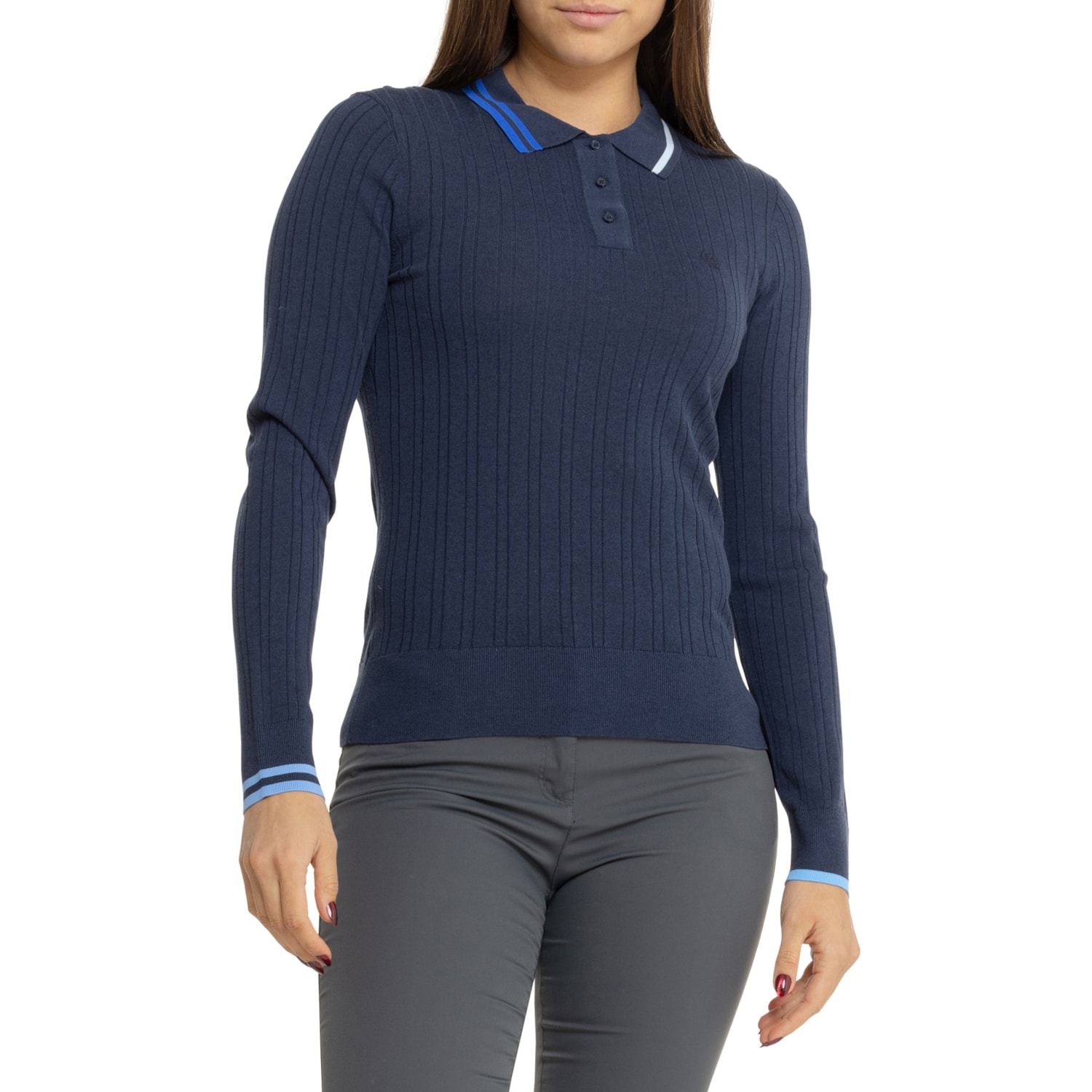 G/FORE Ribbed Polo Sweater - Save 73%