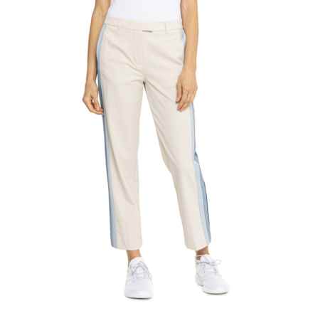 G/FORE Side-Stripe Stretch Technical Twill Golf Trousers in Stone