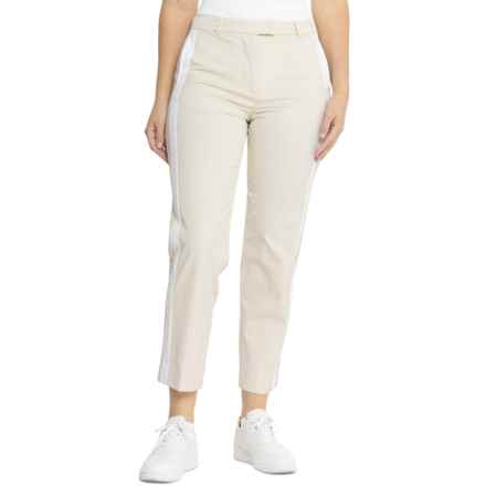 G/FORE Side-Stripe Stretch Technical Twill Golf Trousers in Stone
