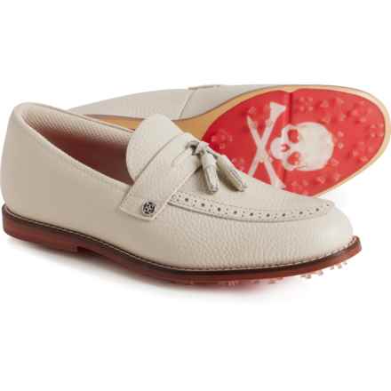 G/FORE Tassel Brogue Cruiser Gallivanter Golf Shoes - Waterproof, Leather, Slip-Ons (For Women) in Stone