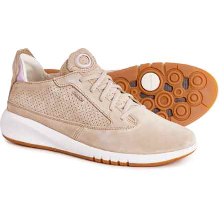 Geox Aerantis Sneakers - Suede (For Women) in Lt Taupe