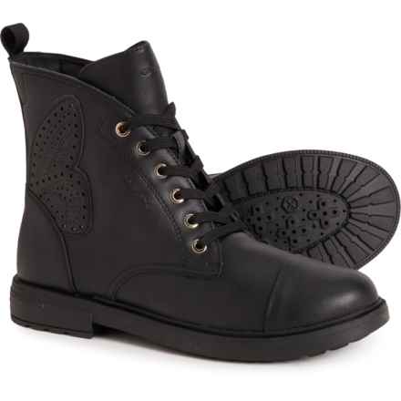 Geox Big and Little Girls Eclair Ankle Boots in Black