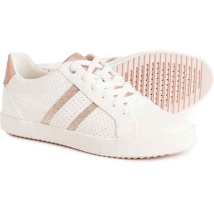 Geox Blomiee Sneakers (For Women) in Optic White/Rose Gol