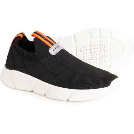 Geox Boys Aril Sneakers - Slip-Ons in Black/Orange