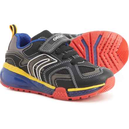 Geox Boys Bayonyc Light-Up Sneakers in Black/Multicolor