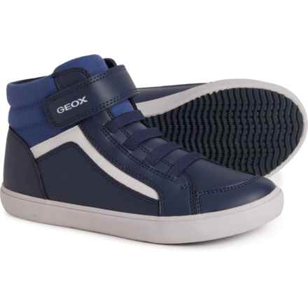 Geox Boys Gisli B.C. High-Top Sneakers in Navy/Avio