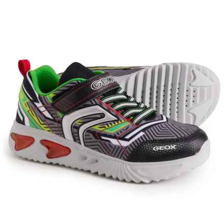 Geox Boys Jr. Assister Light-Up Sneakers in Black/Green