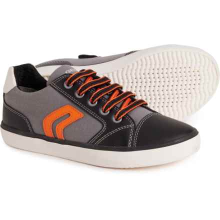 Geox Boys Jr. Gisli Sneakers in Grey/Orange