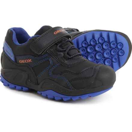 Geox Boys Savage ABX Shoes - Waterproof in Black/Royal