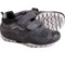 Geox Boys Savage Shoes - Waxed Nylon in Navy/Grey