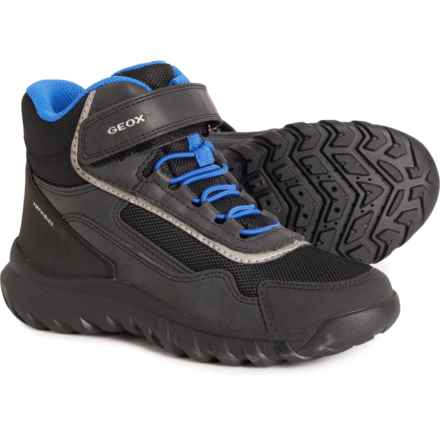 Geox Boys Simbyos ABX Boots - Waterproof in Black/Royal