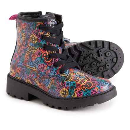 Geox Girls Casey Boots in Black/Multicolor