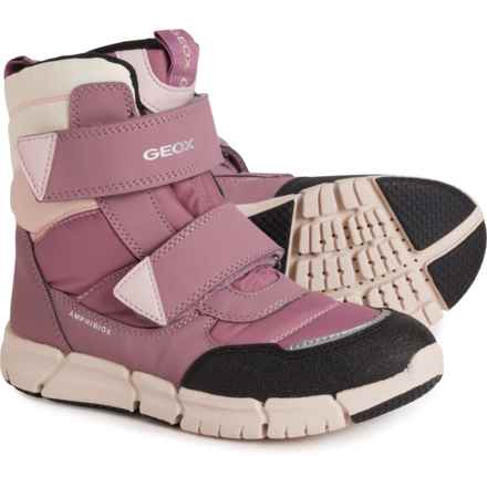 Geox Girls Flexyper ABX Winter Boots - Waterproof, Insulated in Dk Rose