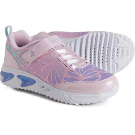 Geox Girls Jr. Assister Light-Up Sneakers in Pink/Lilac