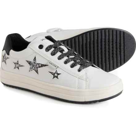 Geox Girls Jr. Rebecca Sneakers in White/Black