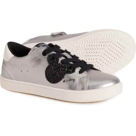 Geox Girls Kathe Mickey Sneakers in Silver