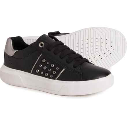 Geox Girls Nettuno Sneakers in Black/Dk Silver