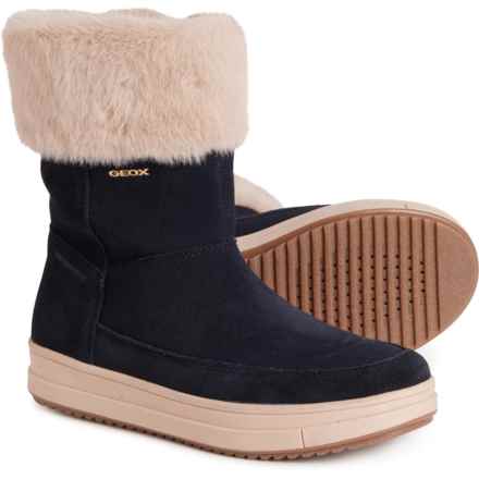 Geox Girls Rebecca Boots - Waterproof, Suede in Dk Navy