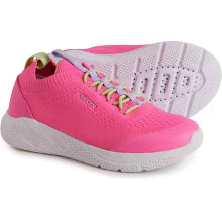 Geox Girls Sprintye Sneakers in Fluo Fuchsia