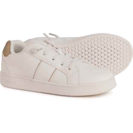 Geox Little and Big Boys and Girls Eclyper Sneakers in White/Platinum