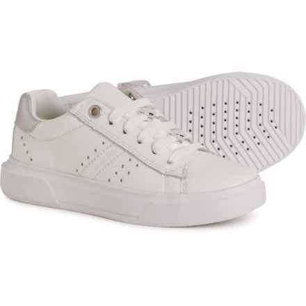 Geox Little and Big Boys and Girls Nettuno Sneakers - Leather in White/Silver