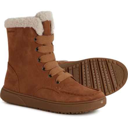 Geox Little and Big Boys and Girls Theleven Shearling Boots -Waterproof, Suede in Whisky