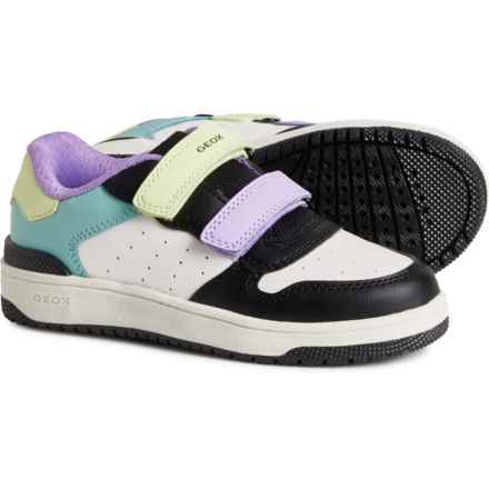 Geox Little and Big Boys and Girls Washiba Sneakers in Black/Multicolor