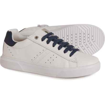 Geox Little and Big Girls Nettuno Sneakers in White/Dk Navy